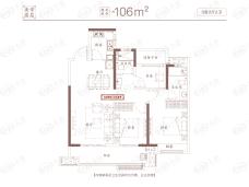 万创御湖3室2厅2卫户型图