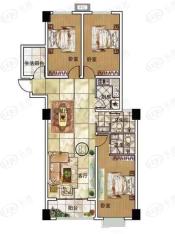 内乡万隆新天地3室2厅2卫户型图