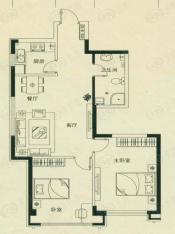东特新居二期二房一厅一卫户型图