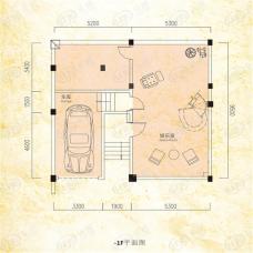 长投鹭栖湖山湖联排B -1楼户型图