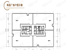 智荟瓴智造科技城建面1200㎡户型户型图