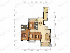 中庚香山新城D户型户型图