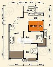 合能四季康城F4户型图