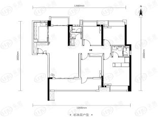 中交中央公园A-1户型户型图