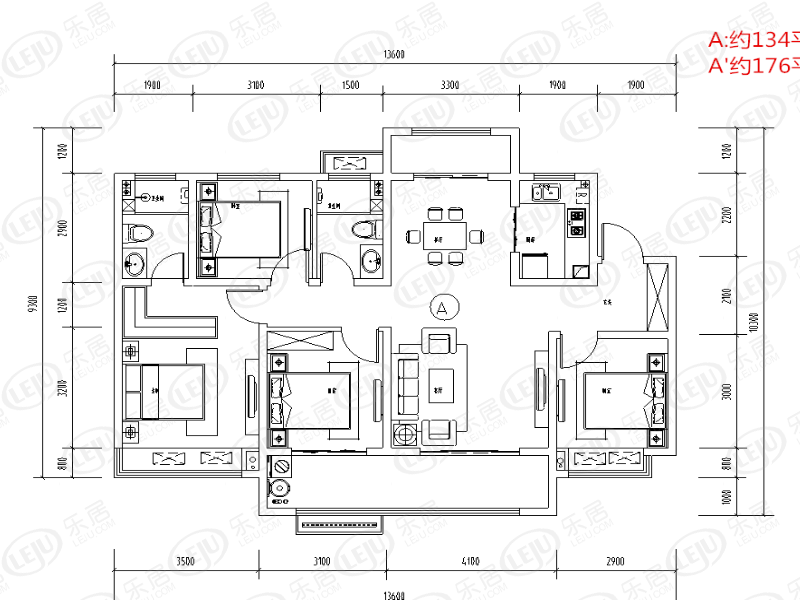 淮上金鹏·中国印全城热卖中 户型面积124~145㎡