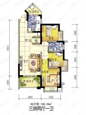 宇宏健康花城05户型户型图