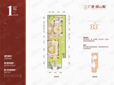 广源栖山府联排B3’户型户型图