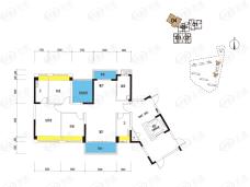 高明碧桂园峰会4室2厅2卫户型图