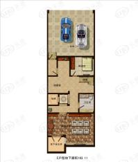 弘瑞君悦澜湾排屋E户型 地下室户型图