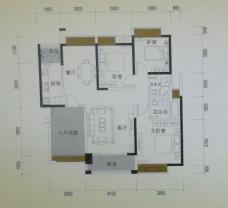 伟豪领御3室2厅2卫户型图