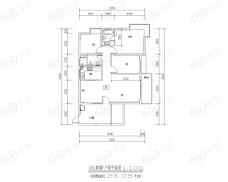 西海瑞园3室2厅2卫户型图