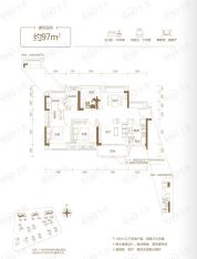 玖颂江湾南北通透户型图