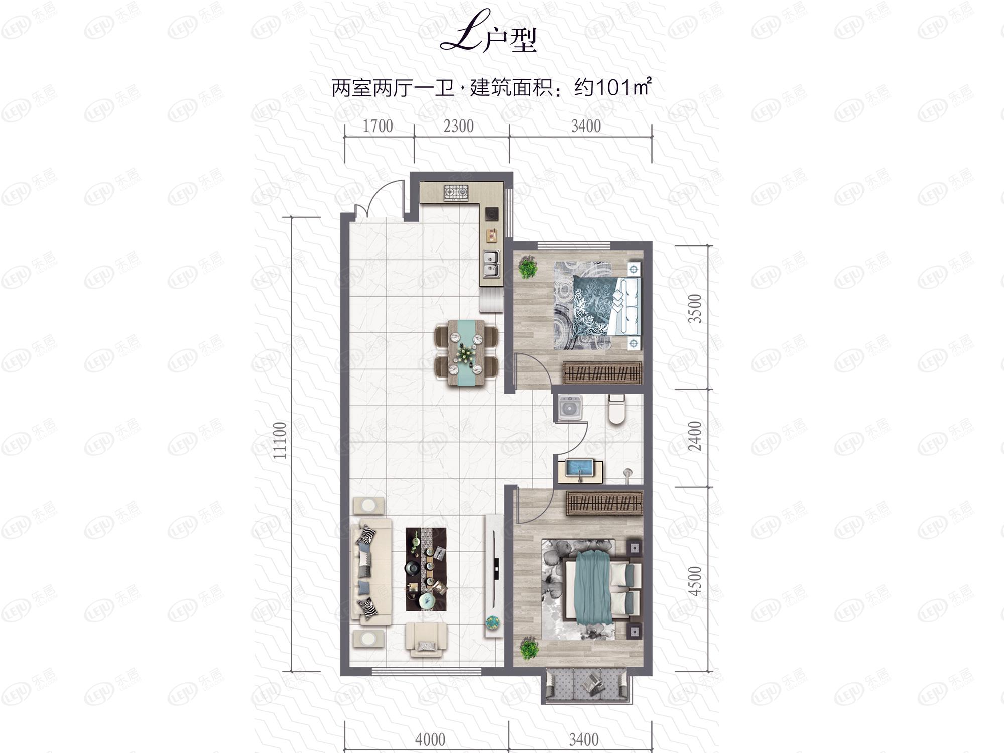 方兴麓城壹号住宅 户型面积103~148㎡ 起价约6000元/㎡