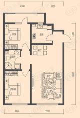 凯荣禧乐都2室2厅1卫户型图