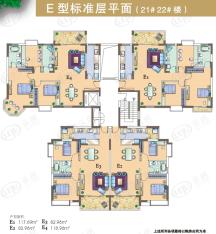 保利花园房型: 二房;  面积段: 81 －81 平方米;户型图