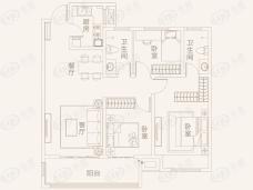 博群·上和院3室2厅2卫户型图