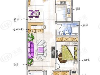 紫榭丽舍C户型户型图