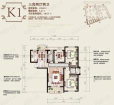 滨江六合盛世东方赛纳K1户型户型图