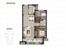 碧桂园·天玺建面约95㎡户型户型图