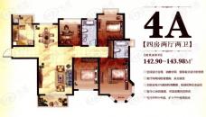 青枫公馆三房二厅二卫-142.9平方米-17套户型图