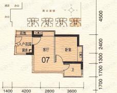 地铁金融城A4栋28-39层 07户型户型图