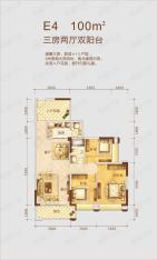 锦江尙苑3室2厅2卫户型图