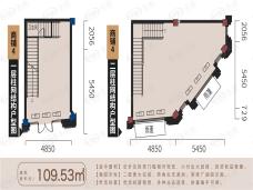 远洋心汉口商铺2室户型图