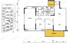 三水时代城幸福里三至十八层平面图户型图