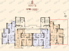 哈尔滨恒大时代广场3室2厅1卫户型图
