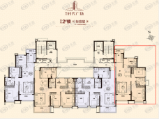 哈尔滨恒大时代广场2号楼1户型户型图