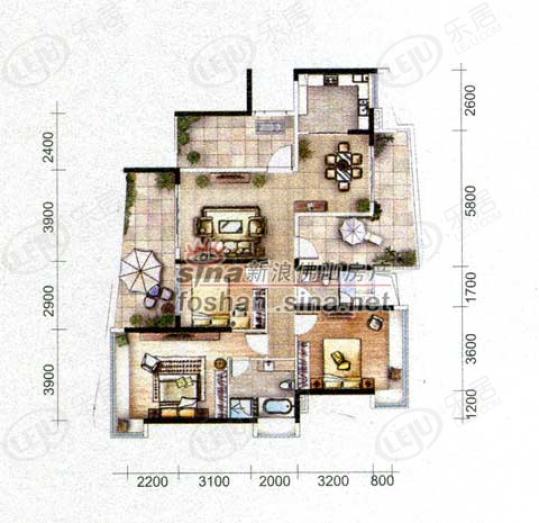 顺德雅居乐花园楼层平面图4 9 佛山乐居