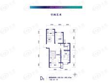 金梦海湾柒号香堤澜庭D3户型户型图