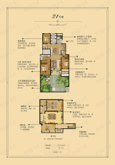 华盟天河湾天河湾洋房1楼户型图