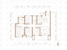 建业·美地云栖4室2厅2卫户型图