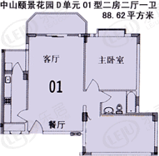 中山颐景花园户型图