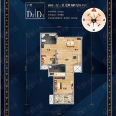 南洋金谷D3、D4户型户型图