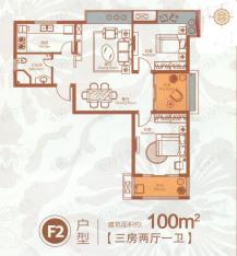 栖霞东方天郡F2户型户型图