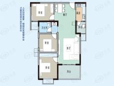 城邦百合春天3室2厅2卫户型图