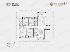 美的梧桐庄园01户型136㎡28/29栋户型图