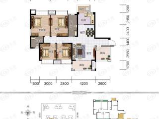 光大·锦绣山河1号楼D户型户型图