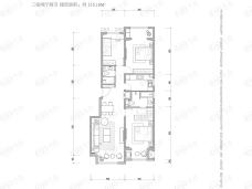 曦城花语四区32#楼115.18户型户型图