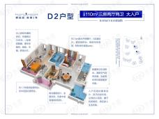 碧桂园·海湾1号D2户型户型图