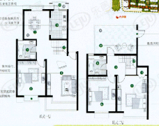 黄兴花园房型: 复式;  面积段: 147 －190 平方米;户型图
