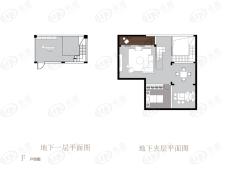 新城璞樾门第合院F户型户型图