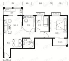 府东公园6栋D6户型户型图