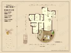 湘江世纪城湘江豪庭五室二厅二卫户型图