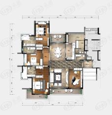 侨建御溪谷285㎡户型户型图