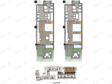 狮山健康谷B-1户型户型图