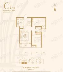 东方云顶C1户型户型图