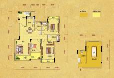 中建芙蓉和苑E-4户型 3室2厅3卫户型图